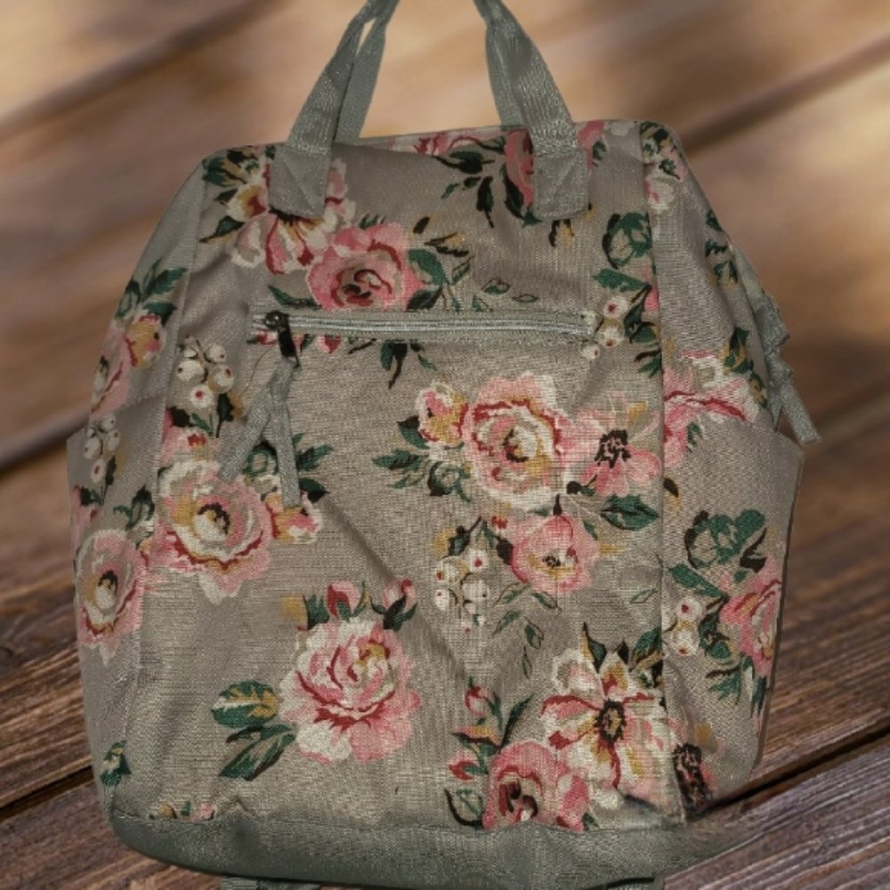 BABY ESSENTIALS Diaper Bag Backpack Floral Print - No Changing Pad